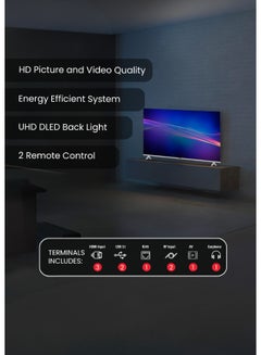 Nobel 70” 4K UHD VIDAA Smart TV | Ultra HD DLED Display | Built-in Netflix, YouTube & Prime Video | Voice Control & Bluetooth | Dual-Band Wi-Fi | 3 HDMI & 2 USB Ports | Dolby Audio for Cinematic Sound UHD70VID Black  - Image 5