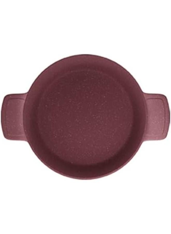 PYREX Pack Of 13 Artisan Granite Cookware Set  18-22-26-30 cm-Burgandy Burgandy 18-22-26-30cm  - Image 3