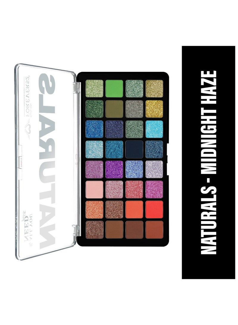 FOREVER52 Naturals 32 Color Eyeshadow Palette Midnight Haze - Image 1