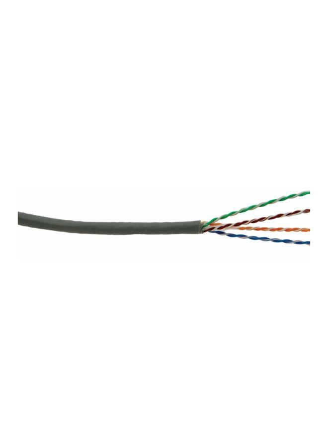 D-Link Cat6A 10G U/UTP 23AWG Cable Roll - 305 Meter, Solid Bare Copper Conductor, HD-PE Insulation, FR PVC Corrugated Jacket, 4 Pairs, 69% Nominal Velocity of Propagation, 100+15Ω Impedance, <9.38Ω/100m Conductor Resistance, <45ns Delay Skew, 330pF/100m Capacitance Unbalance, Central Cross Separator | NCB-6AUGRYR-305 Grey  - Image 2