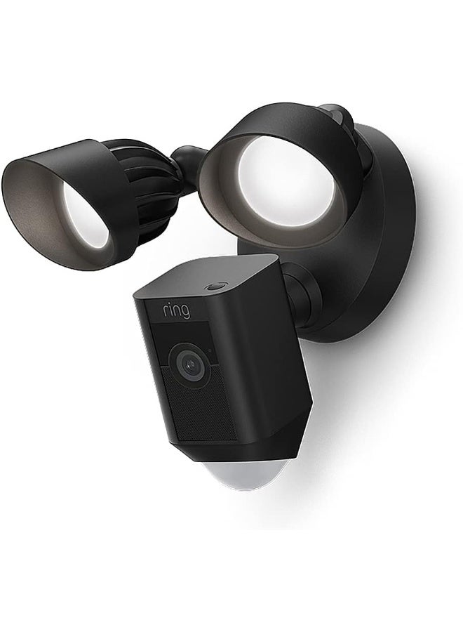 Ring Floodlight Cam Wired Plus, Black - 1080P HD Video, Motion-Activated LED Floodlights, Built-In Siren, Hardwired Installation - Image 1