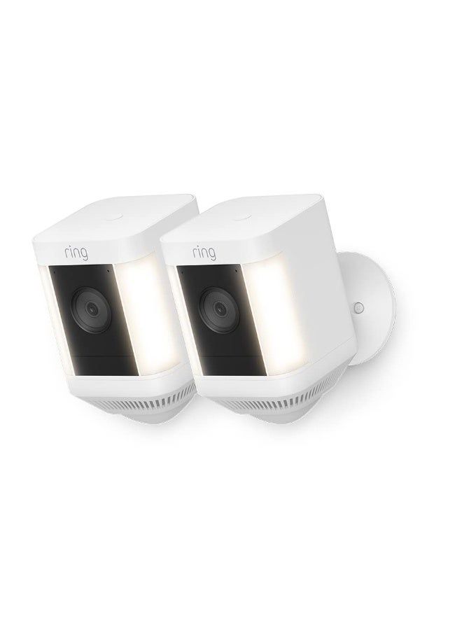 Ring Spotlight Cam Plus Battery Wireless Outdoor Security Camera 1080P Hd Video  Two-Way Talk  Led Spotlights  Siren  Alternative To Cctv System 2 Cameras  - Image 1