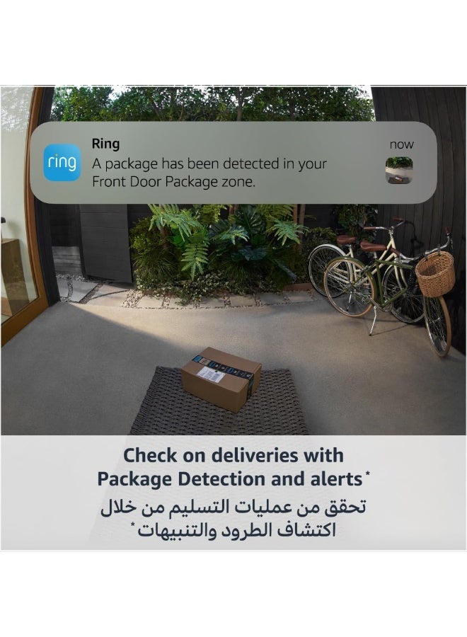 Ring Battery Video Doorbell Pro Wireless Video Doorbell Security Camera With Head-To-Toe View  3D Motion Detection  Colour Night Vision Wifi  - Image 3