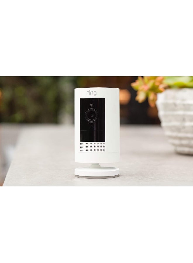 Ring - Outdoor Camera Battery (Stick Up Cam Battery) | HD wireless outdoor Security Camera with Two-Way Talk system and Wifi, Works with Alexa | Alternative to CCTV | White | 2 Cameras White - Image 1