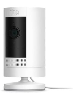 Ring Outdoor Camera Plug-In (Stick Up Cam) White  - Image 1