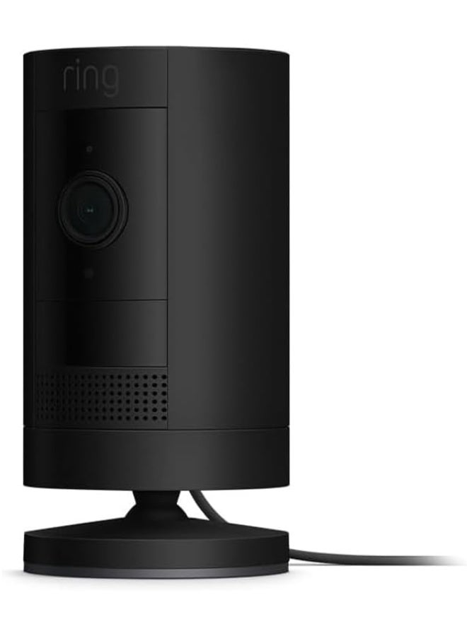 Ring Outdoor Camera Plug-In (Stick Up Cam) Black  - Image 1