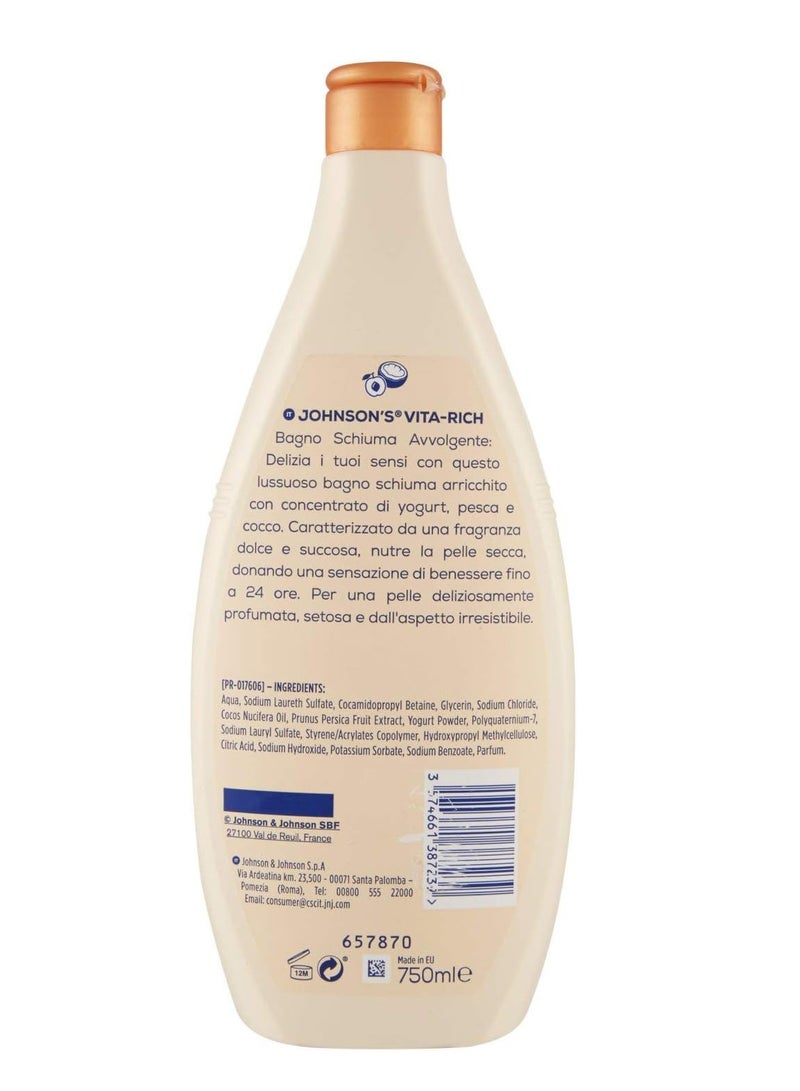 جونسون غسول الجسم فيتا ريتش بالزبادي والخوخ وجوز الهند - Image 2
