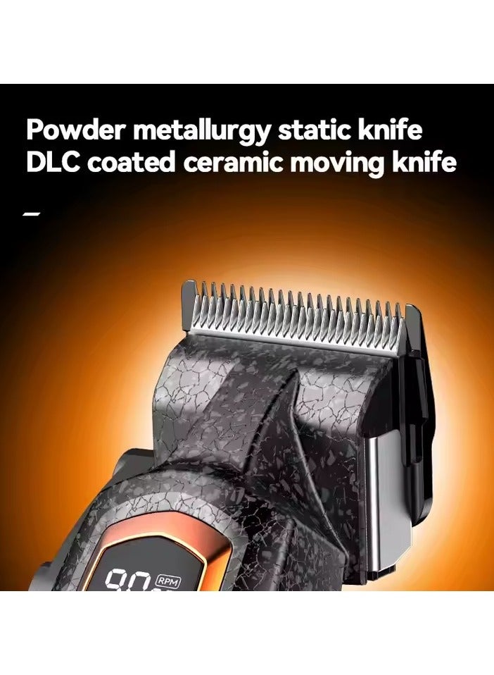 كيمي km-1686 9000RPM ماكينة حلاقة شعر احترافية قابلة لإعادة الشحن - Image 2