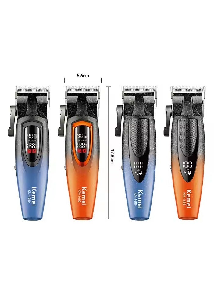 كيمي km-1686 9000RPM ماكينة حلاقة شعر احترافية قابلة لإعادة الشحن - Image 5