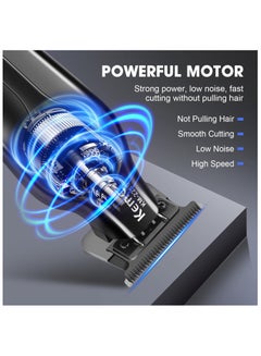 Kemei Professional Hair Trimmers for Men, Cordless Rechargeable , LED Display for Men KM- 2210  - Image 4