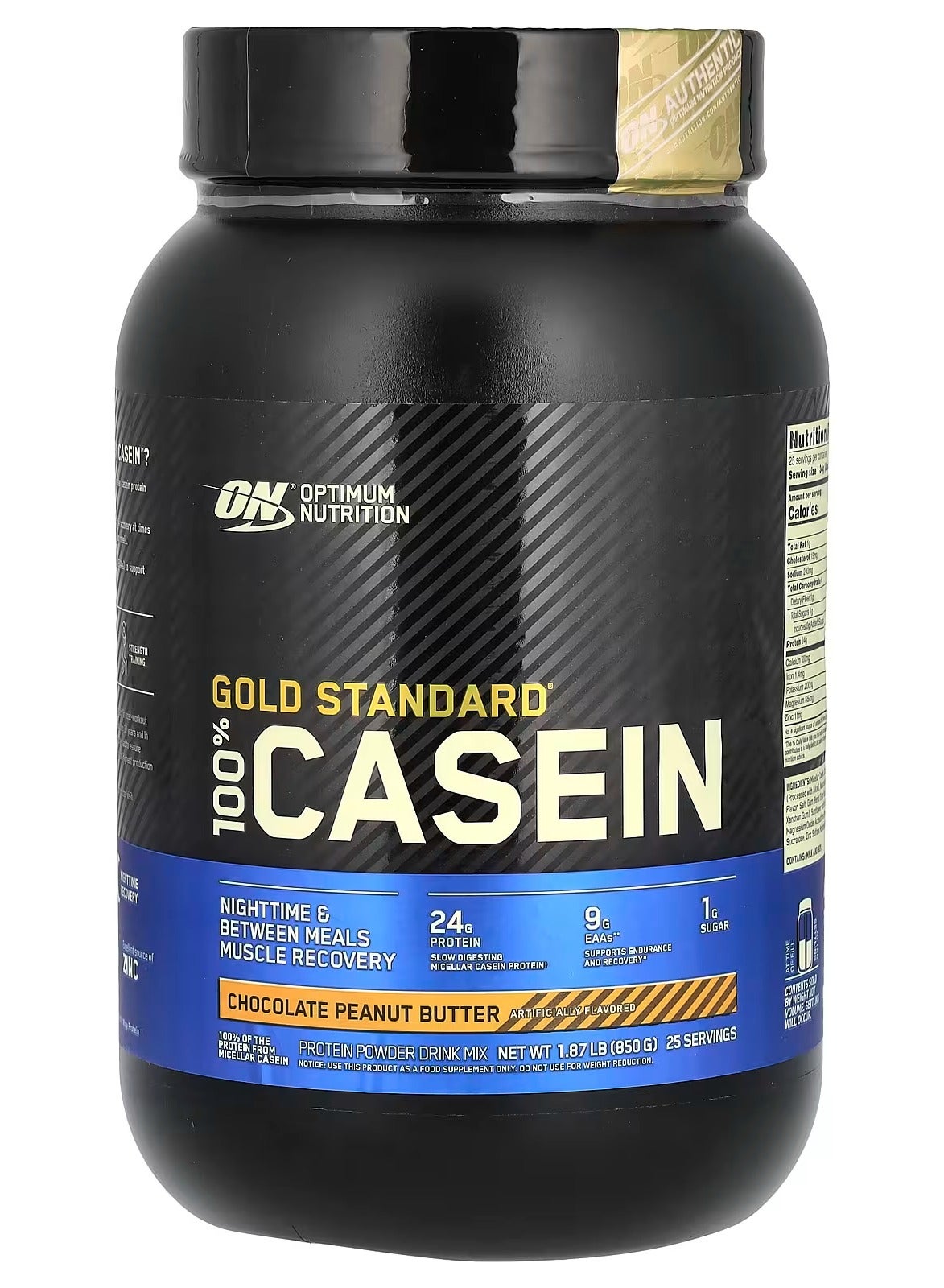 Optimum Nutrition Gold Standard 100% Micellar Casein Protein Powder, 24 ...