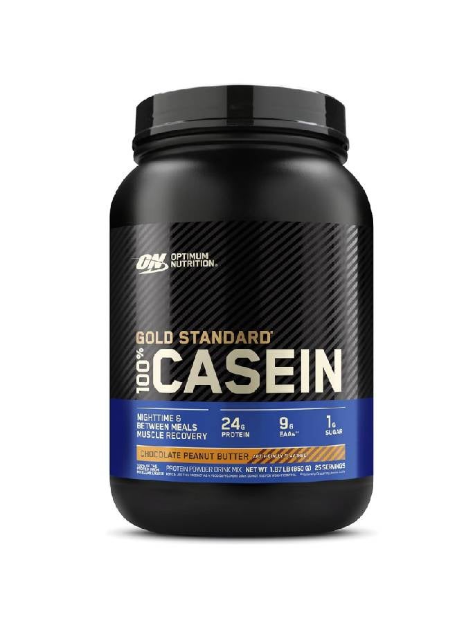 Optimum Nutrition Gold Standard 100% Micellar Casein Protein Powder, 24 Grams of Protein, Slow Digesting, Helps Keep You Full, Overnight Muscle Recovery - Chocolate Penaut butter, 1.87 Lbs, 25 Servings (850 G) - Image 1