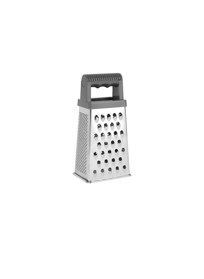 Royalford Royalford Stainless Steel 4-Sided Grater- RF12348/ with PS handle, Light-Weight and Compact Design/ Multiple Grating Style Silver  - Image 2