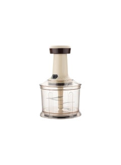 Royalford Royalford 900ml Push Chopper RF11955 Compact Chopper with 4 Blades Suitable for Chopping Vegetables and Fruits| Quick Manual Chopper| Stainless Steel Blade Assorted Colors Assorted Colors  - Image 2