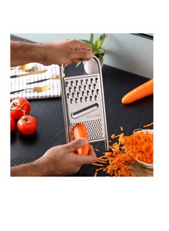 رويال فورد Royalford Stainless Steel 3-in-1 Flat Grater- RF12351/ with PP Base, Light-Weight and Compact Design/ Multiple Grating Style Silver  - Image 5