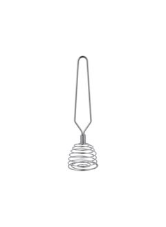 Royalford 8" Stainless Steel Whisk- RF12461/ Spring Coil, Comfortable Handle, Classic Design and Ergonomic Grip / Heavy-Duty Manual Use, Used for Eggs, Sauces, Cream, Yogurt Silver