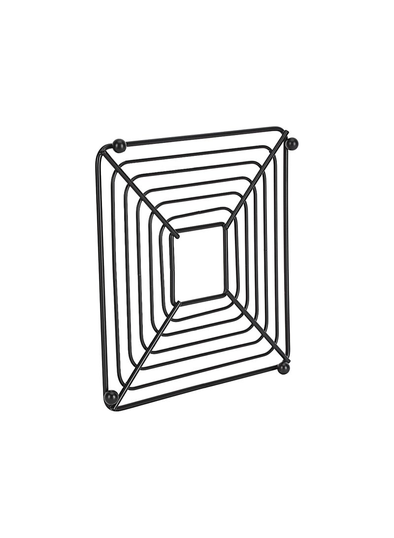 Royalford Trivet Square Ring- RF12448/ 18 cm Iron Heat Pad for Hot Utensils, Pot, Heat-Resistant Stand Black - Image 5