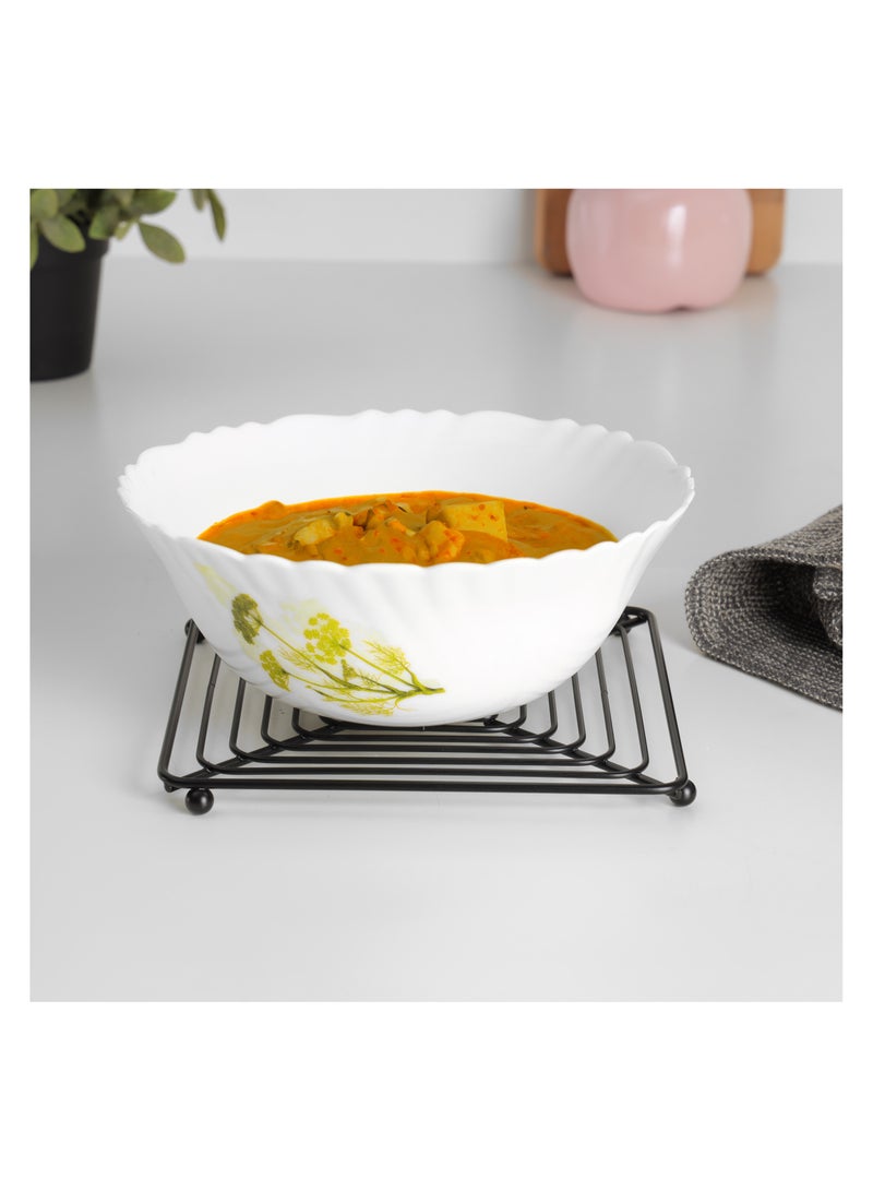 Royalford Trivet Square Ring- RF12448/ 18 cm Iron Heat Pad for Hot Utensils, Pot, Heat-Resistant Stand Black - Image 2