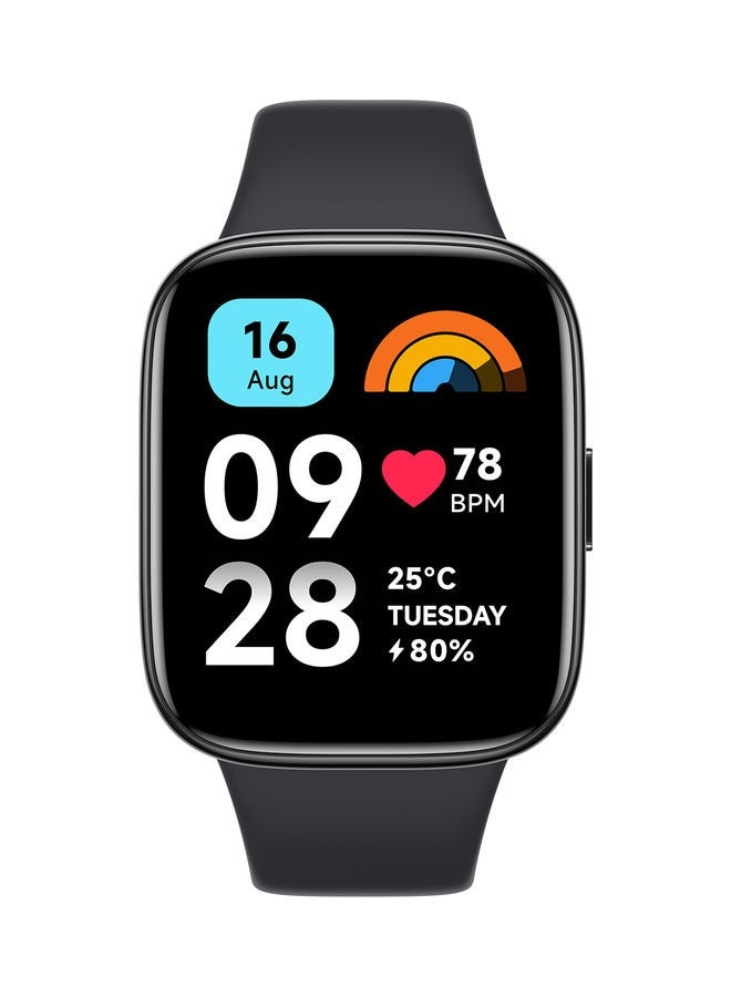شاومي ساعة ريدمي 3 أكتيف باللون الأسود الفحم - النسخة الدولية - Image 1