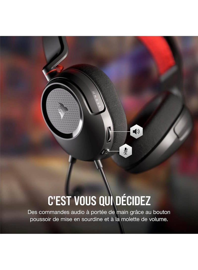 CORSAIR Corsair HS35 v2 Headset, Carbon - EU  - Image 5