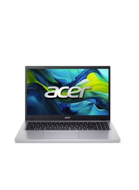 Aspire Go Laptop With 15.6-Inch FHD Display, Intel Quad Core N100 Processor/4GB RAM/128GB UFS Storage/Intel UHD Graphics/Windows 11 Home English Silver