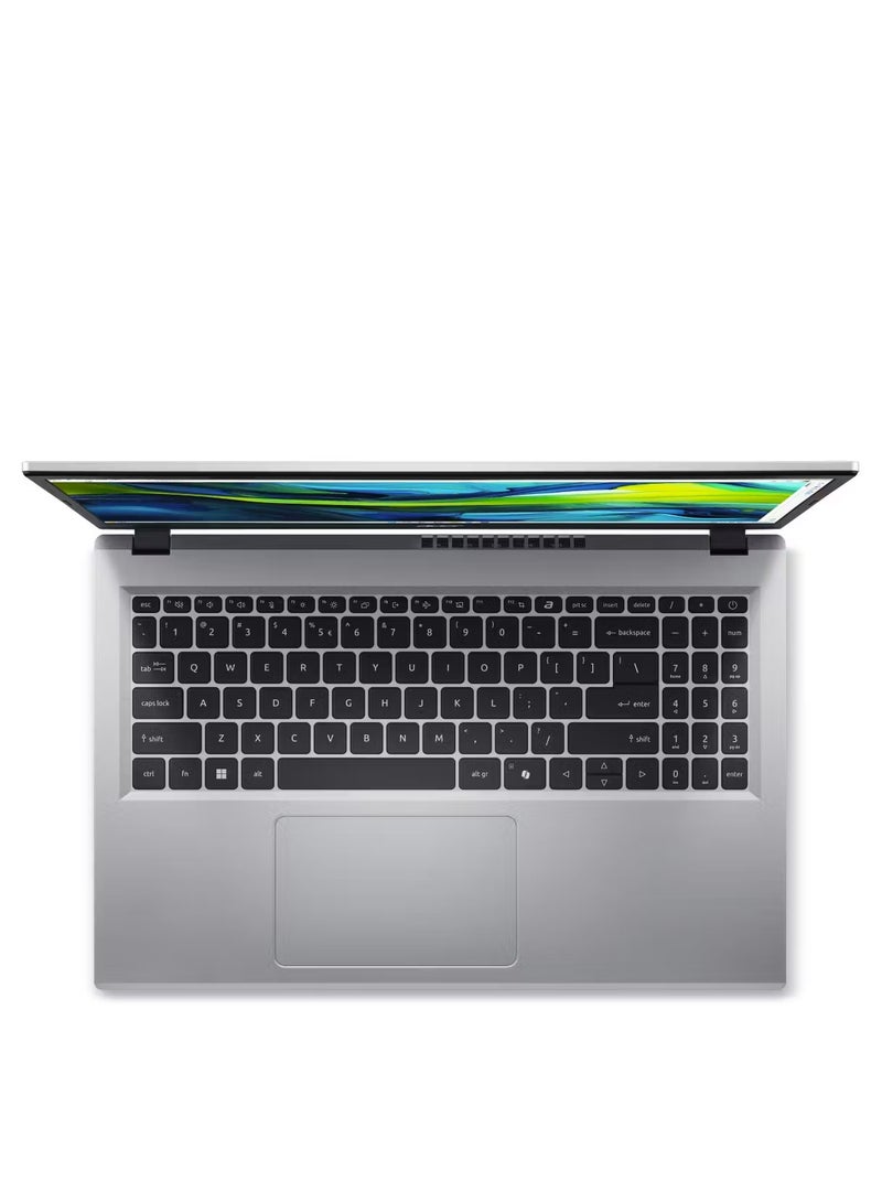 Acer - Aspire Go Laptop With 15.6-Inch FHD Display, Intel Quad Core N100 Processor/4GB RAM/128GB UFS Storage/Intel UHD Graphics/Windows 11 Home English Silver - Image 1