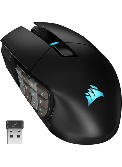 Scimitar Elite Wireless Gaming Mouse, Wireless, Backlit Rgb Led, 26000 Dpi, Optical, (Ch-9314311-Ap)