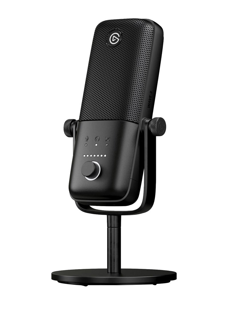 elgato - Wave:3 - Premium Studio Quality Usb Condenser Microphone For Streaming, Podcast, Gaming And Home Office, Free Mixer Software, Sound Effect Plugins, Anti-Distortion, Plug ’N Play, For Mac, Pc - Image 1