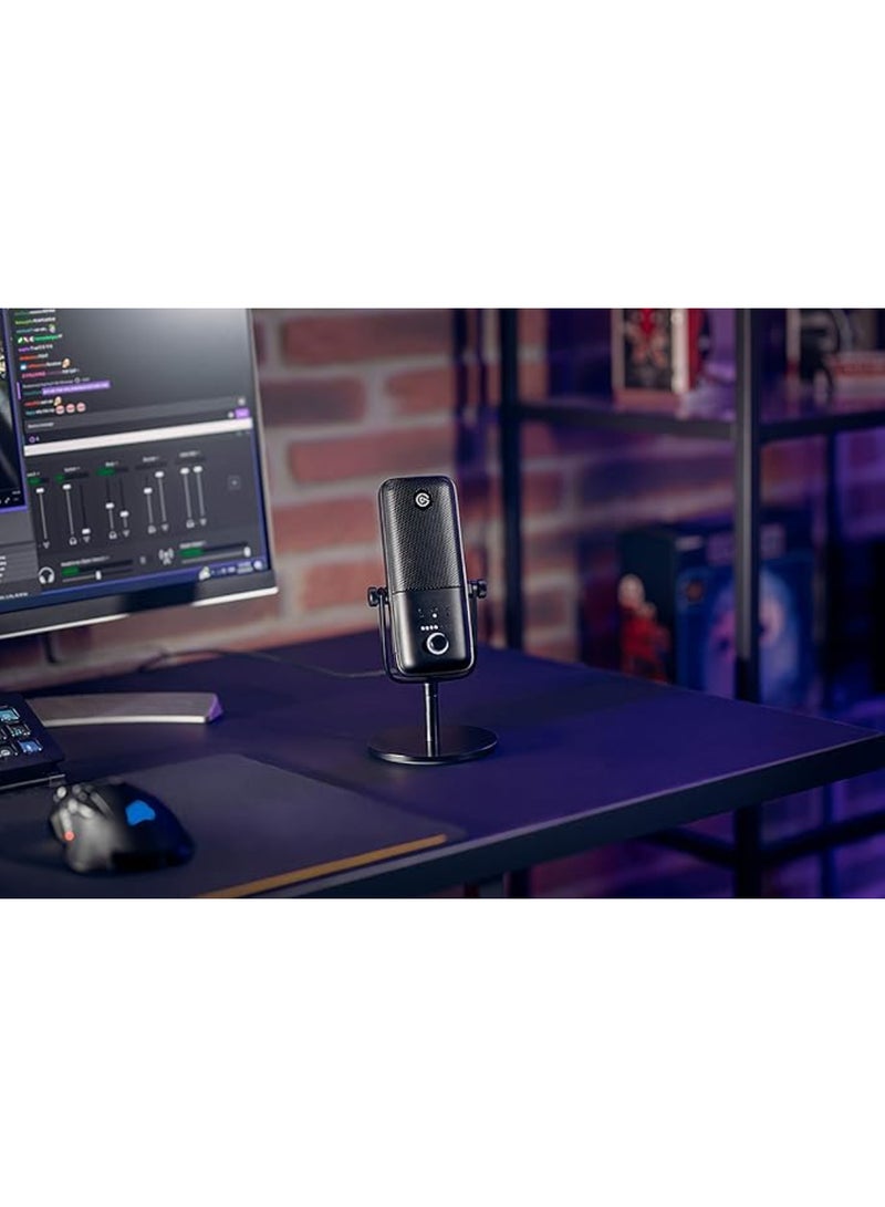 elgato - Wave:3 - Premium Studio Quality Usb Condenser Microphone For Streaming, Podcast, Gaming And Home Office, Free Mixer Software, Sound Effect Plugins, Anti-Distortion, Plug ’N Play, For Mac, Pc - Image 1