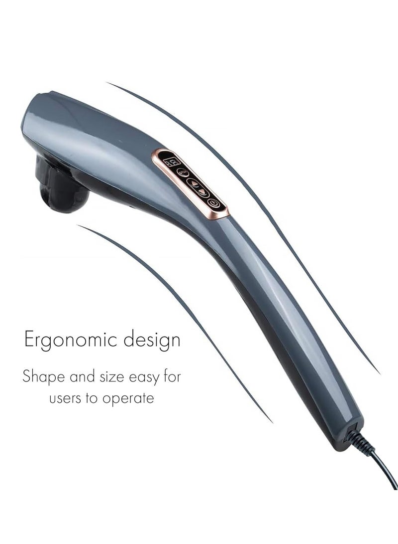 توشيونيكس مدلك كهربائي محمول نهائي لاسلكي وقابل لإعادة الشحن مع 6 رؤوس قابلة للتبديل لتخفيف آلام العضلات العميقة واسترخاء الجسم بالكامل - Image 4