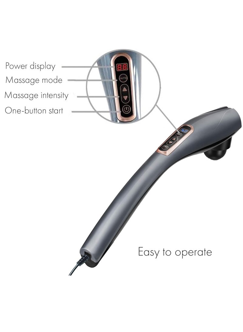 توشيونيكس مدلك كهربائي محمول نهائي لاسلكي وقابل لإعادة الشحن مع 6 رؤوس قابلة للتبديل لتخفيف آلام العضلات العميقة واسترخاء الجسم بالكامل - Image 5