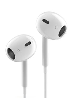 Aukey Trail Play, wired earbuds, Control buttons, USB-C,iPhone and Android, EP-CC1 White White  - Image 1