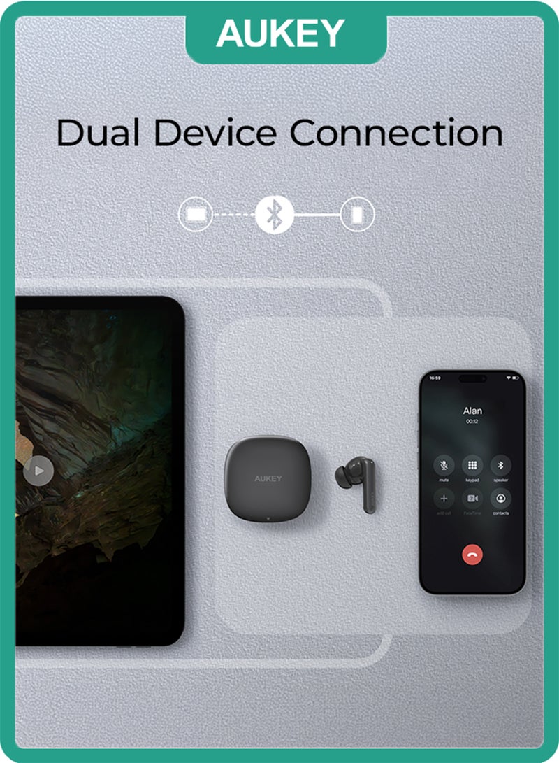 Aukey EP-B2 Beyond ANC Elite Wireless Earbuds Grey - Image 4