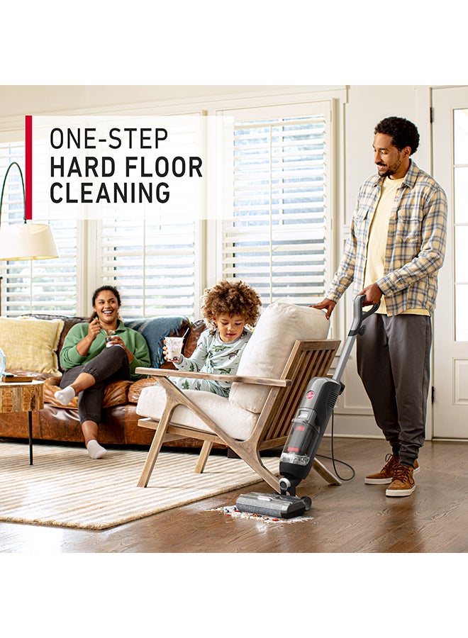 HOOVER - Streamline Corded Hard Floor Cleaner Machine, Wet Dry Vacuum Floor Cleaning Machine, Wash and Vacuum in One Step, Boost Mode, Self-Cleaning System, Ideal for Hardwood, Luxury Vinyl, Tile, and More 0.42 L 340 W CDHF-SLME Graphite/Red - Image 1