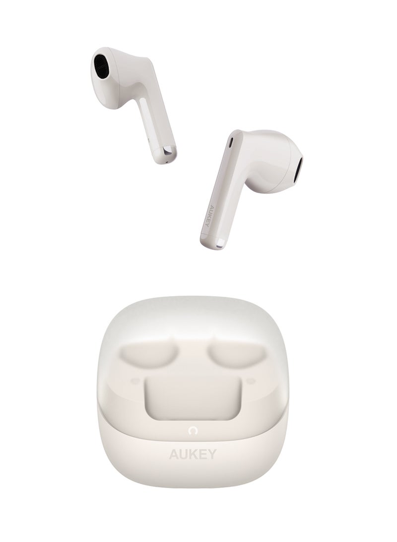 Aukey Move Vibe Wireless Earbuds True Wireless Earbuds BT 5.3, IPX4 Waterproof, 25 Battrey Life, 3.5g Weight,Touch Control EP-M4 Grey  - Image 1