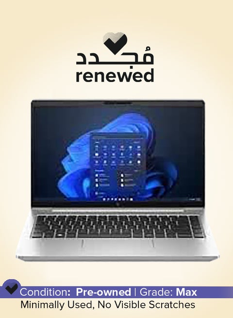Renewed - Elitebook 640 G10 Laptop With 14-Inch Full HD Display,Intel Core i5-1335U Processor/10-Core/13th Gen/16GB RAM/256GB SSD/Windows 11 English Silver