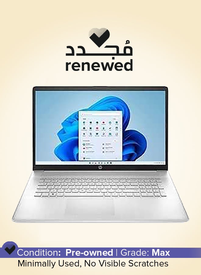 HP Renewed - CN0053CL Laptop With 17-Inch Full HD Display, AMD Ryzen 5 5500U Processor/Quad Core/5th Gen/16GB RAM/512GB SSD/Windows 11 English Silver  - Image 1