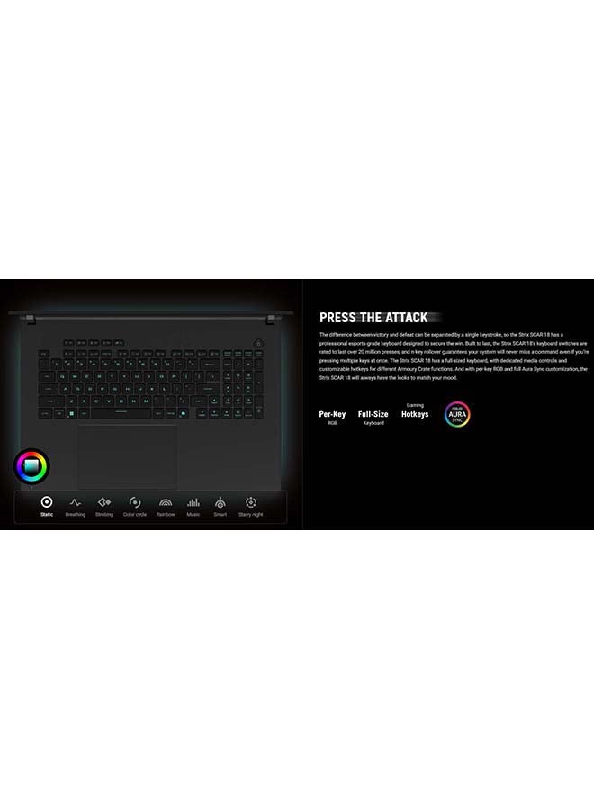 روج ستريكس سكار بشاشة 18 بوصة 2.5K WQXGA (2560x160...