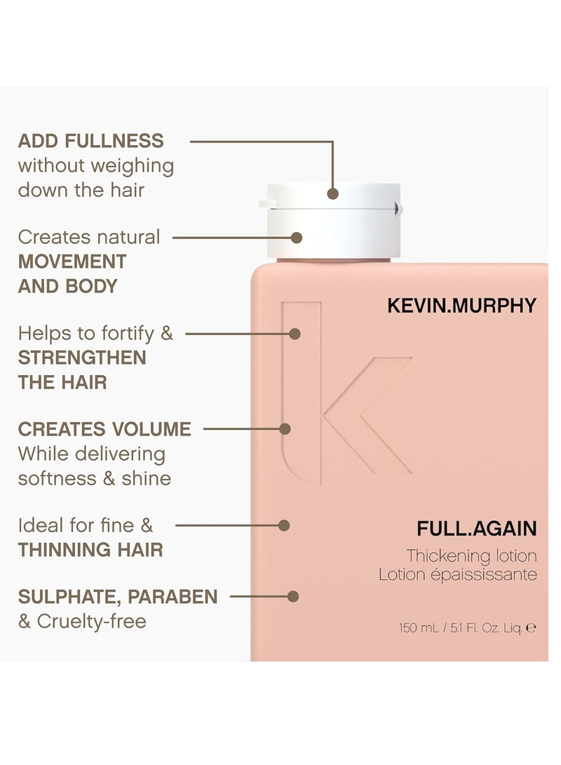 KEVIN.MURPHY - FULL.AGAIN - Hair Thickening Lotion - For Hair Repair - For Fine & Thinning Hair - Hair Volumiser - Sulphate & Paraben Free Hair Care 150 mL - Image 1