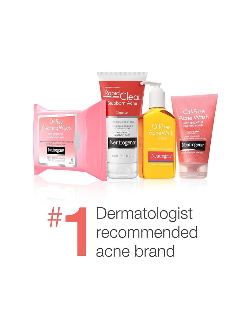 نيوتروجينا غسول وجه خالي من الزيت بنكهة الجريب فروت الوردي لتنظيف المسام وعلاج حب الشباب مع 2% حمض الساليسيليك و فيتامين C - عبوة 3 - Image 3