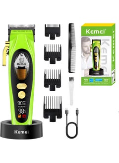 Kemei 2035 Professional Hair Trimmer for Men , LED Display, Electric USB Rechargeable Contours Hairdresser Hair Trimmer  - Image 1