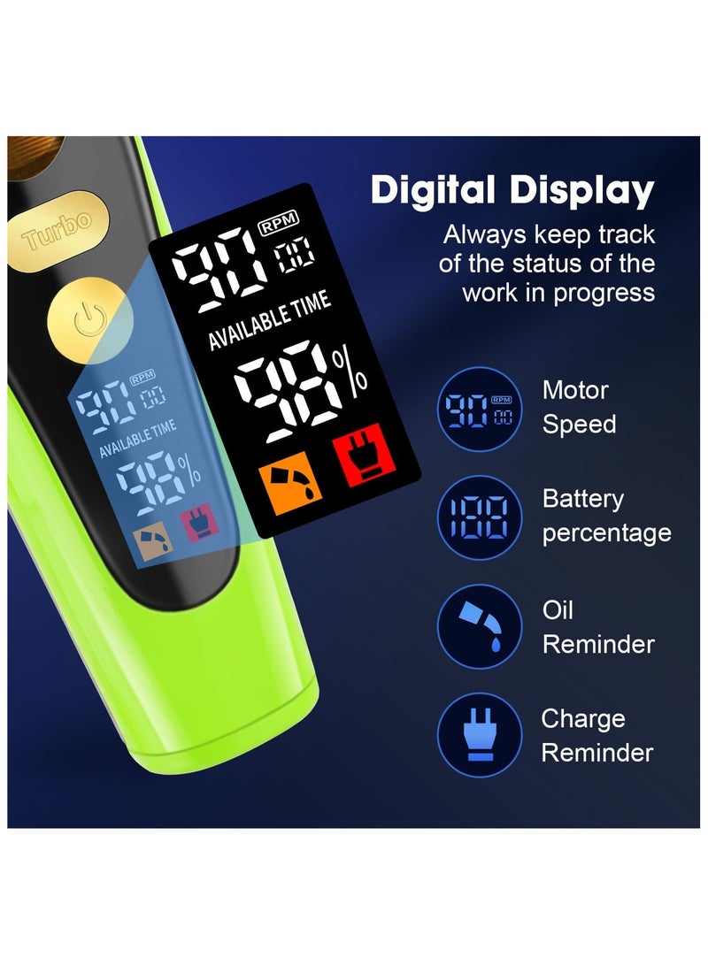 Kemei 2035 Professional Hair Trimmer for Men , LED Display, Electric USB Rechargeable Contours Hairdresser Hair Trimmer - Image 5