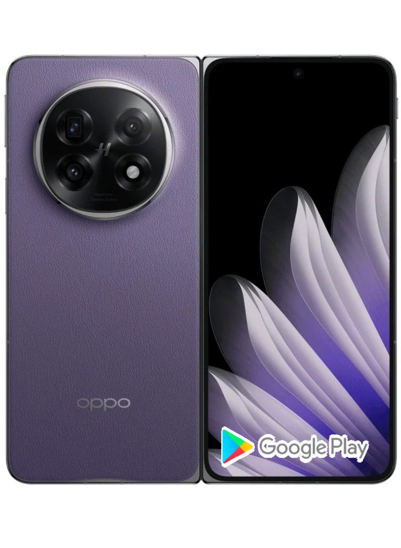 OPPO Find N5 5G Foldable Smartphone Dusk Purple | 16GB RAM + 512GB Storage | 8.12" 2K LTPO AMOLED Inner Display | 6.62" FHD+ LTPO AMOLED Cover Display | Chinese Version | Snapdragon 8 Elite Processor | 50MP Triple Camera with Hasselblad Collaboration | 5600mAh Battery | 80W SuperVOOC Wired & 50W AIRVOOC Wireless Charging | ColorOS 15 Based on Android 15 | Google Play Store Supported  - Image 1
