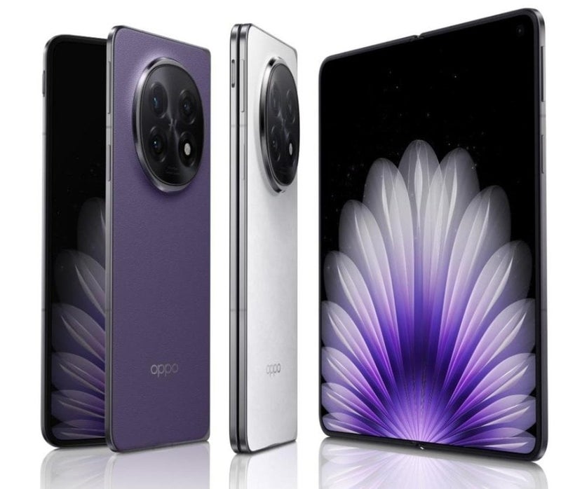 OPPO - Find N5 5G Foldable Smartphone Dusk Purple | 16GB RAM + 512GB Storage | 8.12" 2K LTPO AMOLED Inner Display | 6.62" FHD+ LTPO AMOLED Cover Display | Chinese Version | Snapdragon 8 Elite Processor | 50MP Triple Camera with Hasselblad Collaboration | 5600mAh Battery | 80W SuperVOOC Wired & 50W AIRVOOC Wireless Charging | ColorOS 15 Based on Android 15 | Google Play Store Supported - Image 1