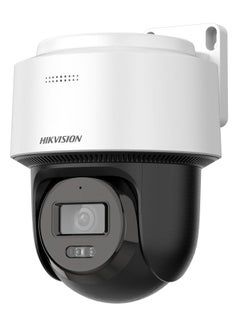 HIKVISION DS-2DE2C200MWG-E 2MP Fixed Outdoor PT Network Camera (PoE) - 1/2.9" CMOS, 1920x1080 Resolution, 0.01 Lux, 2.8mm Lens, IR & White Light Illumination (30m), Human Detection, Auto-Tracking Lite, H.265/H.264 Compression, Two-Way Audio, Supports Up to 512GB MicroSD Storage, IP66 Weatherproof, Built-in Microphone & Speaker, Hik-Connect Cloud Access  - Image 1