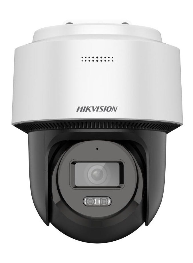 HIKVISION - DS-2DE2C200MWG-E 2MP Fixed Outdoor PT Network Camera (PoE) - 1/2.9" CMOS, 1920x1080 Resolution, 0.01 Lux, 2.8mm Lens, IR & White Light Illumination (30m), Human Detection, Auto-Tracking Lite, H.265/H.264 Compression, Two-Way Audio, Supports Up to 512GB MicroSD Storage, IP66 Weatherproof, Built-in Microphone & Speaker, Hik-Connect Cloud Access - Image 1