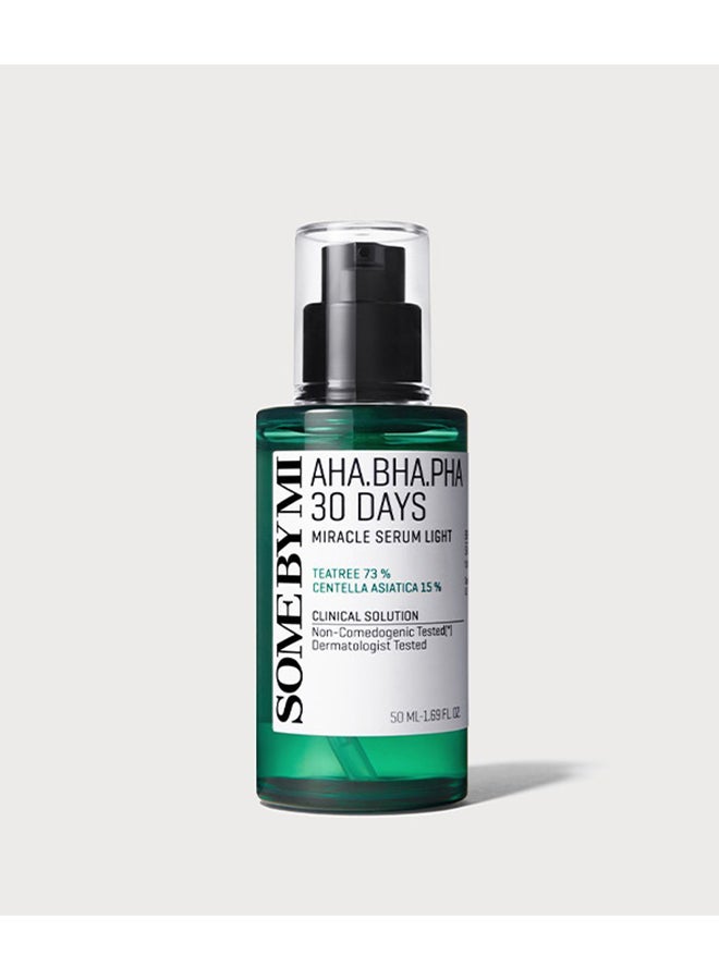 Some by Mi Aha-Bha-Pha 30 Days Miracle Serum Li Ght 50 Ml Green 50ml - Image 1