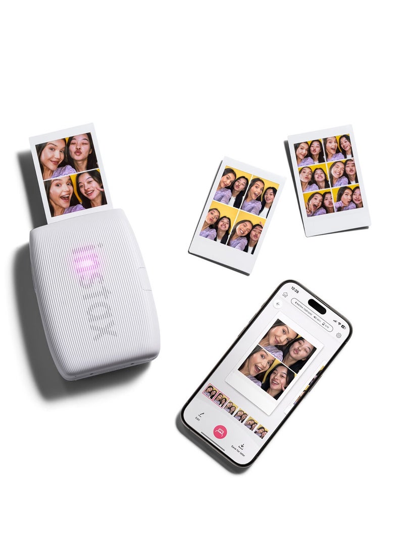 FUJIFILM Instax Mini LINK 3 Smartphone Photo Printer, Clay White  - Image 5