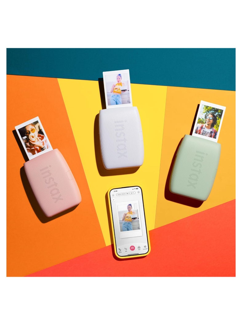 FUJIFILM - Instax Mini LINK 3 Smartphone Photo Printer, Clay White - Image 1