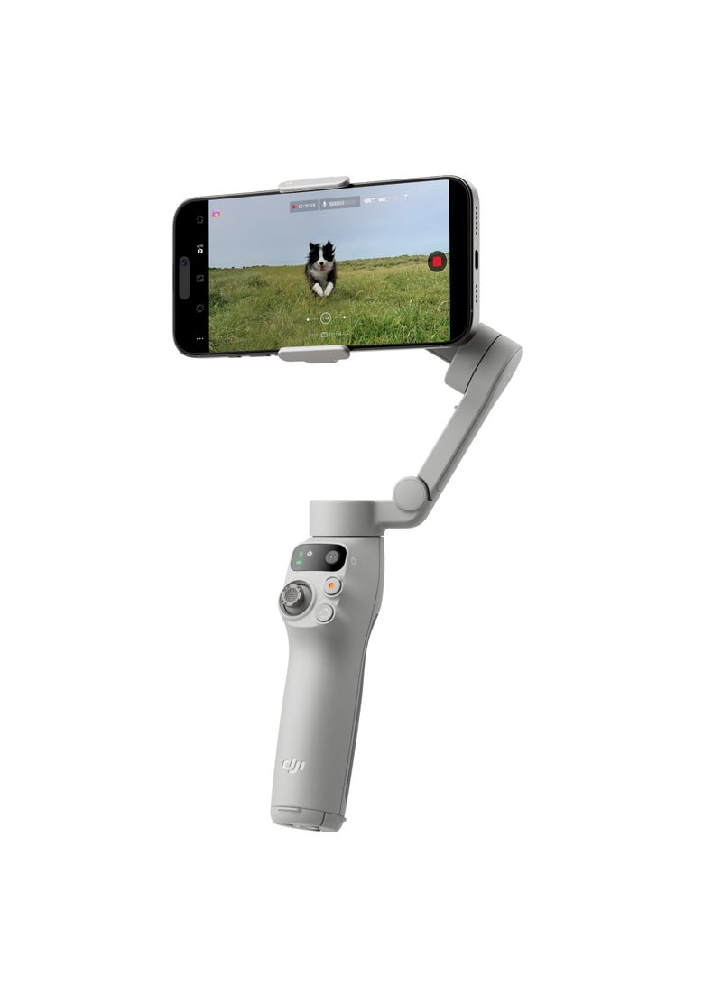 dji Osmo Mobile 7 Gimbal Stabilizer for iPhone, Android, Built-in Tripod, Ultra-Light, Comfortable Grip, 3-Axis Phone Gimbal, ActiveTrack 7.0, ShotGuides, One-Tap Edit, 10hrs Use, Phone Charging, Gray - Image 2